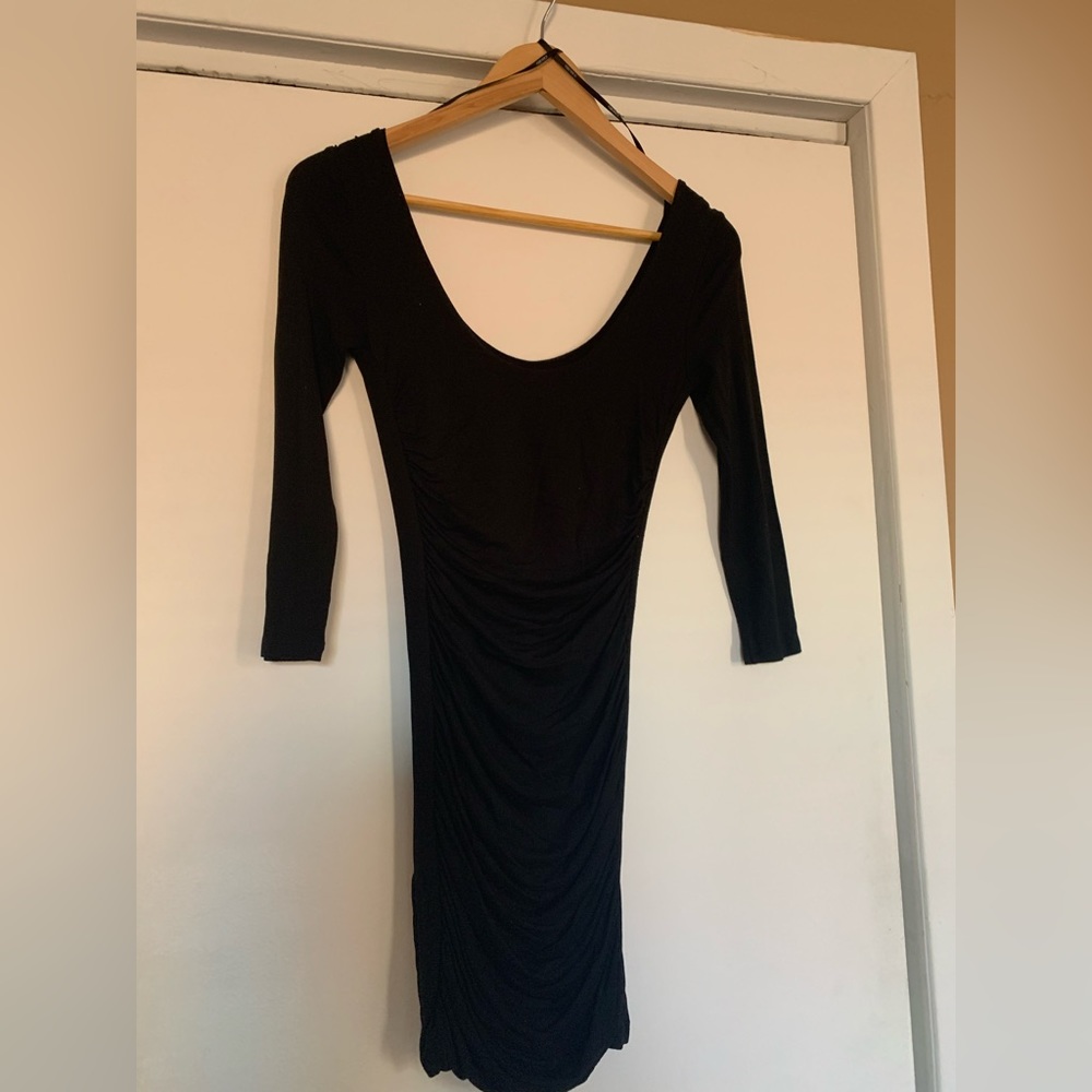 Scrunchy little black dress